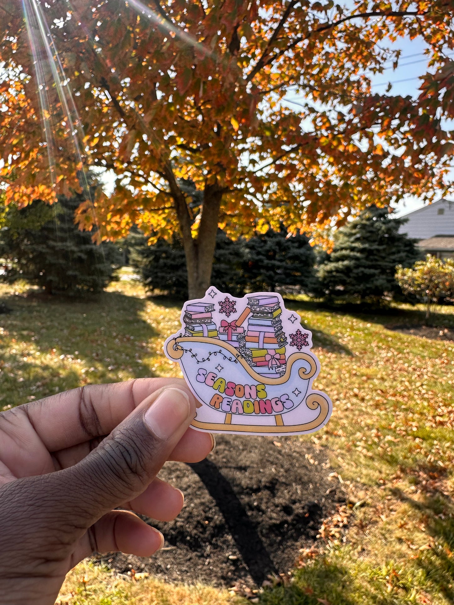 " Seasons Reading" Sticker