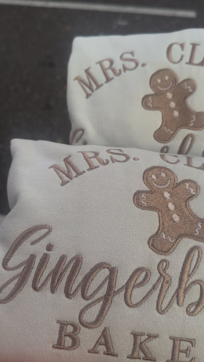 "Mrs. Claus' Gingerbread Bakery Sweatshirt"